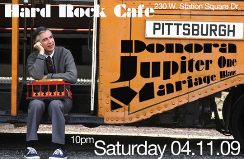 Even the flyer is cool! Mr. Rogers LOVES Jup One